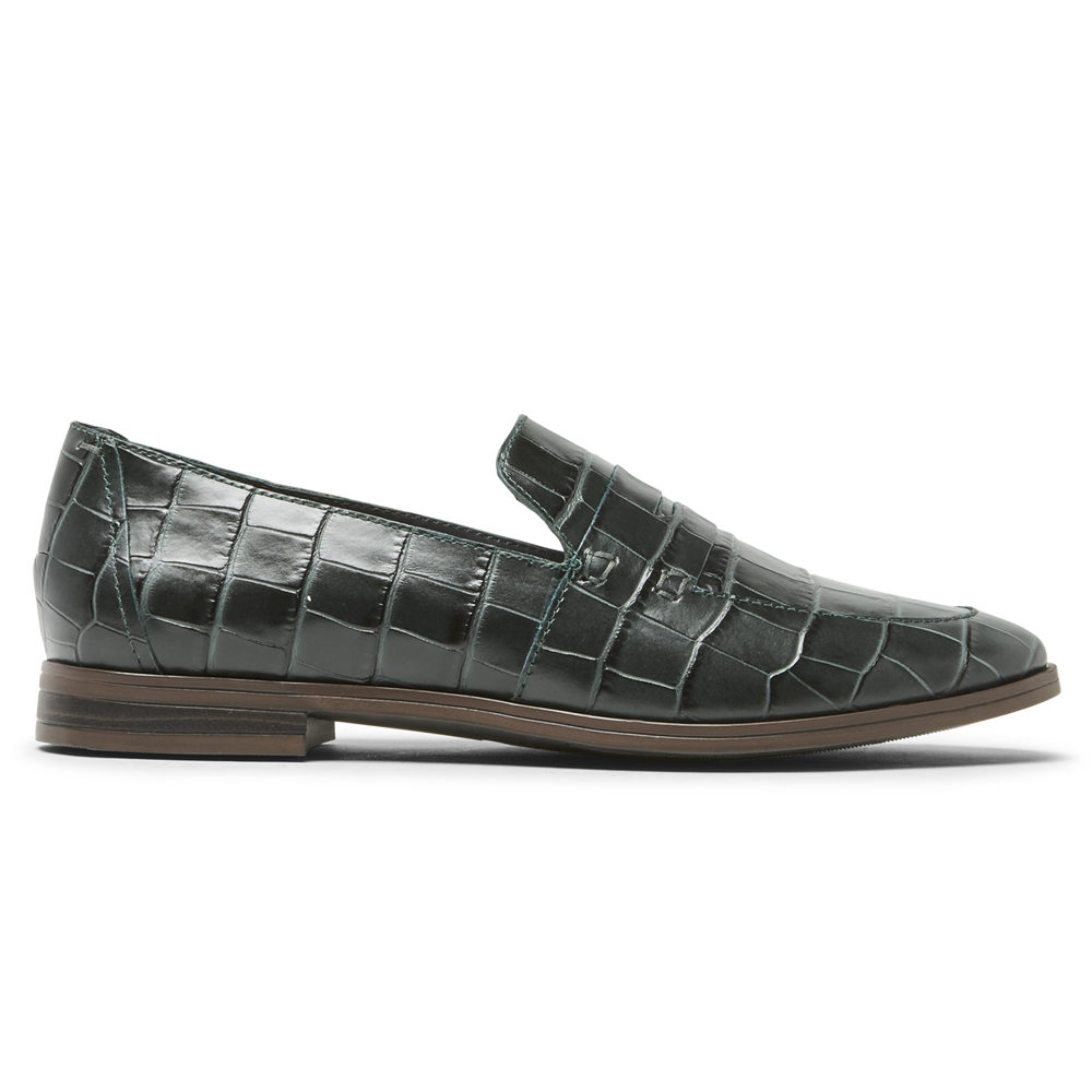 Rockport Loafers Dame Grønn - Perpetua Penny - IFJK14792